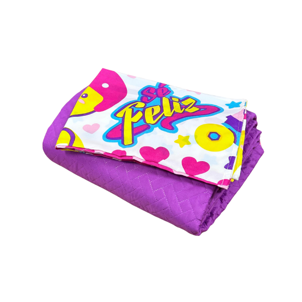 CUBRECAMA INFANTIL PÚRPURA - ROSADO