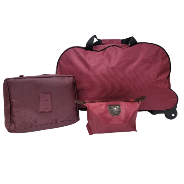 SET MALETA DE VIAJE + COSMETIQUERA + ORGANIZADOR