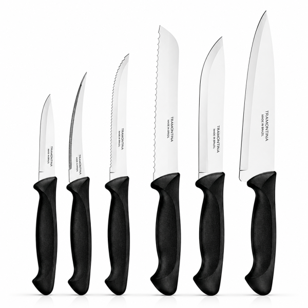 SET X 6 CUCHILLOS TRAMONTINA