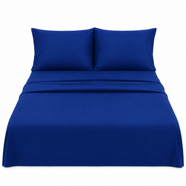 JUEGO DE SÁBANAS DOBLE AZUL