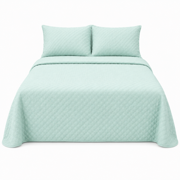 CUBRECAMA DOBLE FAZ VERDE
